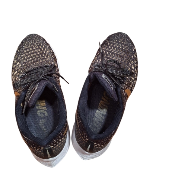 NIKE Air Zoom Pegasus Running Shoes Ladies Size 8 Used Athletic Black Brown Gold - Picture 4 of 6